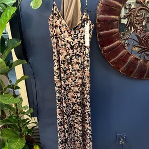 Nicole Miller Backless Dress in Black and Brown